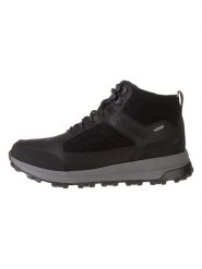 Clarks Skórzane buty trekkingowe "TrekHi GTX" w kolorze czarnym rozmiar: 42. Czarne buty trekkingowe Clarks, bez wzorów, z gore-texu, bez zapięcia. Za 364.95 zł.