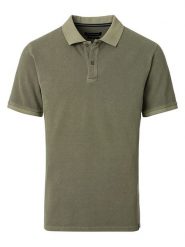CASAMODA Koszulka polo w kolorze khaki rozmiar: L. Brązowe koszulki polo CASAMODA, l, bez wzorów, z bawełny, bez kołnierzyka, bez ramiączek. Za 100.75 zł.