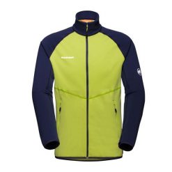 Bluza trekkingowa męska Mammut Aconcagua ML. Niebieskie bluzy Mammut, m, bez wzorów, bez kaptura. Za 429.99 zł.