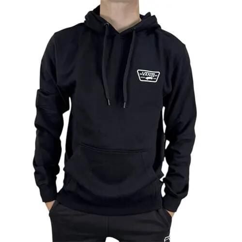 Bluza sportowa męska Vans Full Patch. Czarne bluzy z kapturem Vans, m, bez wzorów, z bawełny, z kapturem. Za 448.00 zł.