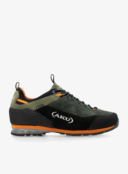 Buty trekkingowe męskie AKU Link GTX. Zielone buty turystyczne Aku, bez wzorów, z gore-texu, przed kostkę, bez zapięcia, trekkingowe, gore-tex. Za 987.00 zł.
