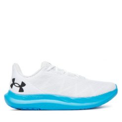 Buty do biegania Under Armour. Białe buty do biegania Under Armour, bez wzorów, bez zapięcia, do biegania. Za 229.99 zł.