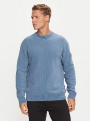Boss Sweter 50523568 Niebieski Regular Fit. Niebieskie swetry rozpinane Boss, l, bez wzorów, z bawełny, bez kołnierzyka, bez ramiączek. Za 449.99 zł.