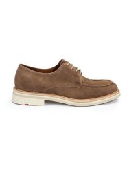 LLOYD Skórzane trzewiki "Jupiter" w kolorze brązowym rozmiar: 42. Brązowe botki sznurowane Lloyd, bez wzorów, z nubiku, bez obcasa, bez zapięcia. Za 391.99 zł.