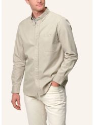 PROFUOMO Koszula - Relaxed fit - w kolorze beżowym rozmiar: XL. Brązowe koszule PROFUOMO, xl, bez wzorów, z bawełny, bez kołnierzyka, bez ramiączek. Za 215.21 zł.