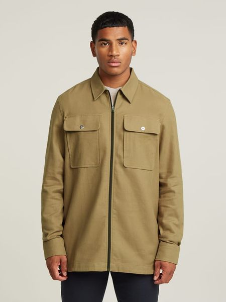 G-Star Kurtka koszulowa w kolorze khaki rozmiar: L. Brązowe kurtki G-Star, l, bez wzorów, z bawełny, bez kaptura. Za 203.45 zł.