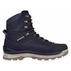 Buty trekkingowe męskie Lowa Winterstiefel Callisto. Niebieskie buty trekkingowe Lowa, bez wzorów, z materiału, za kostkę, bez zapięcia. Za 1,013.00 zł.