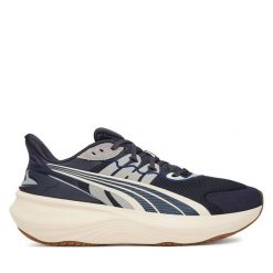 Buty do biegania Puma. Niebieskie buty do biegania Puma, bez wzorów, bez zapięcia, do biegania. Za 279.99 zł.