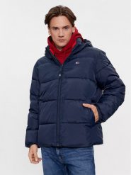 Tommy Jeans Kurtka zimowa Essential DM0DM18487 Granatowy Regular Fit. Niebieskie kurtki Tommy Jeans, na zimę, m, bez wzorów, z jeansu, bez kaptura. Za 479.99 zł.