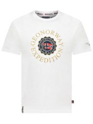 Geographical Norway Koszulka "Joe" w kolorze białym rozmiar: S. Białe bezrękawniki Geographical Norway, s, bez wzorów, z bawełny, bez kołnierzyka, bez ramiączek. Za 79.59 zł.