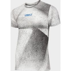T-shirt męski TSM208 - czarny&biały allover. Białe t-shirty 4F, bez wzorów, bez kołnierzyka, bez ramiączek. Za 69.99 zł.