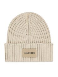 Tommy Hilfiger Czapka AM0AM12752 Beżowy. Brązowe czapki zimowe Tommy Hilfiger, bez wzorów, z bawełny. Za 219.99 zł.
