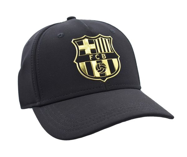 Czapka z daszkiem FC Barcelona - oficjalna licencjonowana. Czarne czapki z daszkiem FC Barcelona, bez wzorów, z poliesteru. Za 97.50 zł.