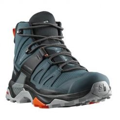 Buty trekkingowe męskie Salomon X Ultra Mid 4 Gtx. Zielone buty trekkingowe Salomon, bez wzorów, z gumy, za kostkę, bez zapięcia, trekkingowe. Za 771.00 zł.