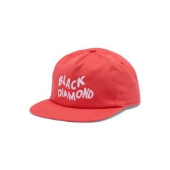 Czapka typu snapback Black Diamond. Czerwone czapki z daszkiem Black Diamond, bez wzorów. Za 203.50 zł.