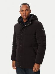 Guess Kurtka zimowa M6BL45 W4157 Czarny Regular Fit. Czarne kurtki Guess, na zimę, m, z aplikacjami, z syntetyku, bez kaptura. Za 954.99 zł.