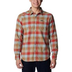 Koszula męska Columbia Cornell Woods Flannel z długim rękawem. Brązowe koszule Columbia, m, bez wzorów, bez kołnierzyka, bez ramiączek. Za 269.00 zł.