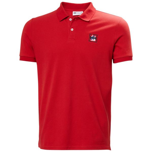 Polo Helly Hansen Toulon Graphic. Czerwone koszulki polo Helly Hansen, m, bez wzorów, bez kołnierzyka, bez ramiączek. Za 333.50 zł.