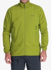 Kurtka softshell męska Rab Borealis Tour Jacket. Zielone kurtki RAB, l, bez wzorów, z lycry, bez kaptura. Za 345.39 zł.