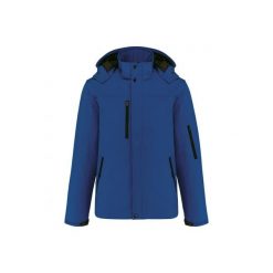 Kurtka softshell z kapturem, ocieplana Kariban. Niebieskie kurtki KARIBAN, na zimę, m, bez wzorów, z softshellu, z kapturem. Za 388.50 zł.