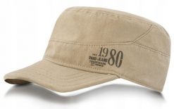 Czapka z Prostym Daszkiem (Patrolówka) - Pako Jeans - Beżowa. Brązowe czapki z daszkiem Pako Jeans, na lato, bez wzorów, z bawełny. Za 55.00 zł.