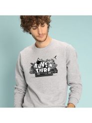 WOOOP Bluza "Adventure" w kolorze szarym rozmiar: XS. Szare bluzy Wooop, xs, bez wzorów, z bawełny, bez kaptura. Za 48.62 zł.