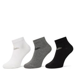 Zestaw 3 par niskich skarpet męskich Emporio Armani. Skarpety Emporio Armani, bez wzorów. Za 89.99 zł.