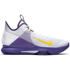 Buty koszykarskie męskie Nike Witness 4 Lebron James. Białe buty do koszykówki Nike, bez zapięcia, do koszykówki. Za 705.00 zł.