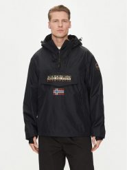 Napapijri Kurtka anorak Rainforest Next Sum NP0A4ILW Czarny Loose Fit. Czarne kurtki Napapijri, m, bez wzorów, z syntetyku, bez kaptura. Za 659.99 zł.