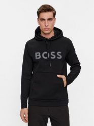 Boss Bluza Soody 1 50504750 Czarny Regular Fit. Czarne bluzy Boss, m, bez wzorów, z bawełny, bez kaptura. Za 499.99 zł.
