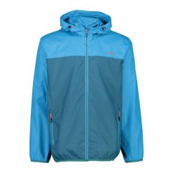 Kurtka przeciwdeszczowa z kapturem CMP. Niebieskie kurtki CMP, l, bez wzorów, z kapturem. Za 244.50 zł.