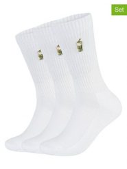 Flip Sox Skarpety (3 pary) w kolorze białym rozmiar: 43-46. Białe skarpety Flip Sox, bez wzorów, z bawełny. Za 39.99 zł.