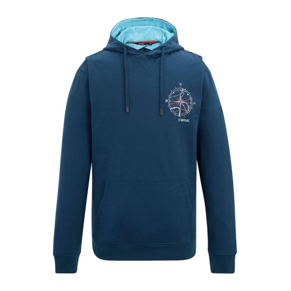 Męska Bluza Z Kapturem Cline Compass. Niebieskie bluzy z kapturem Regatta, m, bez wzorów, z bawełny, z kapturem. Za 167.99 zł.