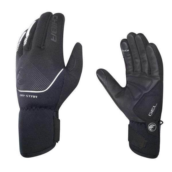 Rękawiczki sportowe unisex Chiba Dry Star z nieprzemakalną membraną. Czarne rękawiczki Chiba, bez wzorów. Za 253.00 zł.