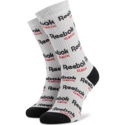 Skarpety Wysokie Unisex Reebok - CL Graphic Crew Sock EJ8525 White. Białe skarpety Reebok, bez wzorów, z bawełny. Za 39.95 zł.