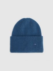 4F Czapka beanie uniseks - granatowa Uniwersalny. Niebieskie czapki zimowe 4F, bez wzorów, z materiału. Za 69.99 zł.