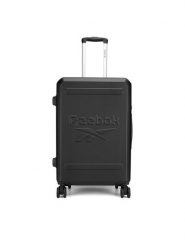 Reebok Walizka średnia RBK-WAL-022-CCC-M Czarny. Czarne walizki Reebok, bez wzorów, z tworzywa sztucznego, średnie. Za 299.99 zł.