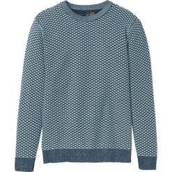 Sweter wzorzysty bonprix jasnozielono-ciemnoniebieski. Swetry nierozpinane bonprix. Za 37.99 zł.