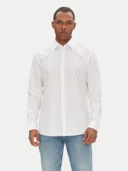 HUGO Koszula Valerio 50539802 Biały Modern Fit. Białe koszule Hugo, m, bez wzorów, z bawełny, bez kołnierzyka, bez ramiączek. Za 489.99 zł.