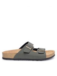 Inblu Klapki NU000012 022 Khaki. Brązowe klapki Inblu, z tworzywa sztucznego. Za 119.99 zł.