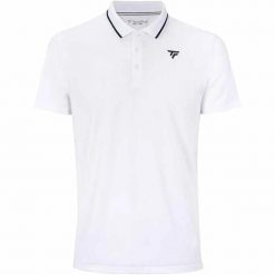 Polo Tecnifibre Team Tech. Białe koszulki polo TECNIFIBRE, bez wzorów, bez kołnierzyka, bez ramiączek, tenisowe. Za 214.99 zł.
