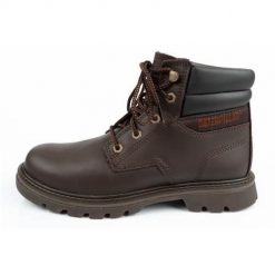 Buty do chodzenia męskie Caterpillar Quadrate. Brązowe buty sportowe casual CATerpillar, bez wzorów, z materiału, za kostkę, bez zapięcia. Za 476.00 zł.