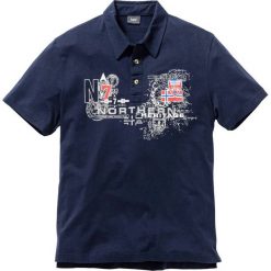 Shirt polo Regular Fit bonprix ciemnoniebieski. Niebieskie koszulki polo marki bonprix, polo. Za 44.99 zł.