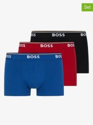 Hugo Boss Underwear Bokserki (3 pary) w kolorze niebieskim, czerwonym i czarnym rozmiar: L. Czarne bokserki Hugo Boss Underwear, l, bez wzorów. Za 124.11 zł.