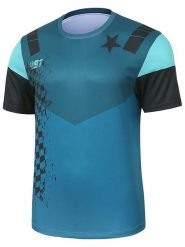 Protective Koszulka kolarska "Fast Gun" w kolorze morskim rozmiar: 4XL. Niebieskie t-shirty sportowe Protective, bez wzorów, z materiału, bez ramiączek, rowerowe. Za 87.61 zł.