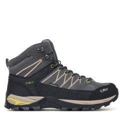 Trekkingi CMP. Szare botki sznurowane CMP, bez wzorów, bez obcasa, bez zapięcia. Za 529.99 zł.