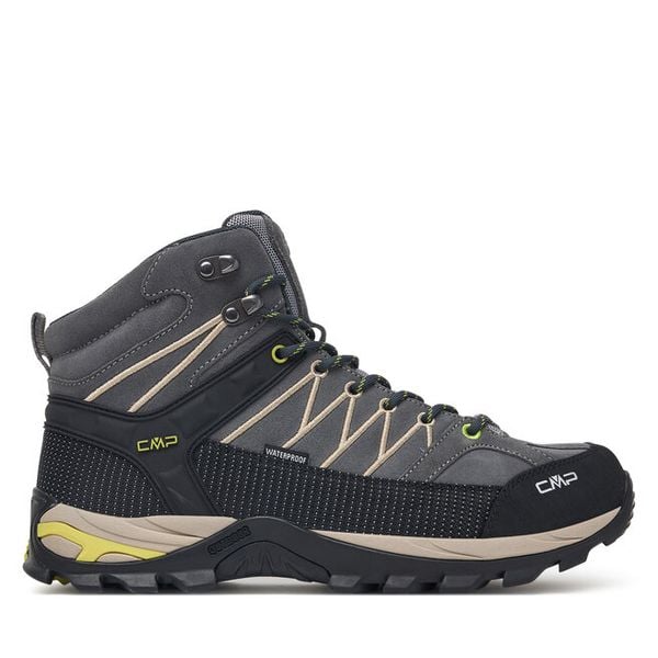 Trekkingi CMP. Szare botki sznurowane CMP, bez wzorów, bez obcasa, bez zapięcia. Za 529.99 zł.