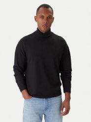Calvin Klein Golf LV04LD215G Czarny Regular Fit. Czarne golfy CALVIN KLEIN, m, bez wzorów, z syntetyku, bez ramiączek. Za 299.99 zł.