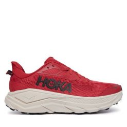 Buty do biegania Hoka. Czerwone buty do biegania HOKA, bez wzorów, bez zapięcia, do biegania. Za 719.99 zł.