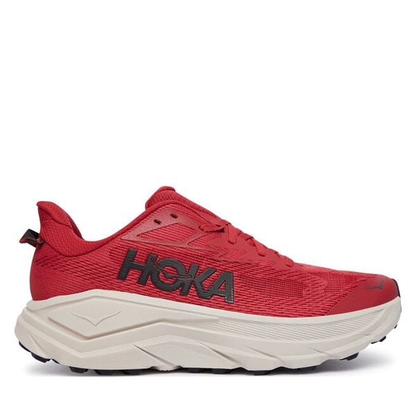Buty do biegania Hoka. Czerwone buty do biegania HOKA, bez wzorów, bez zapięcia, do biegania. Za 719.99 zł.